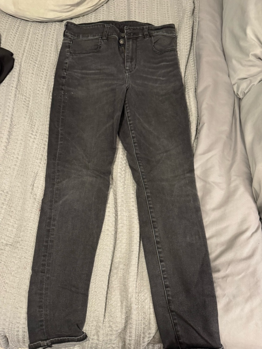 American Eagle Outfitters Black Washed Skinny Jeans